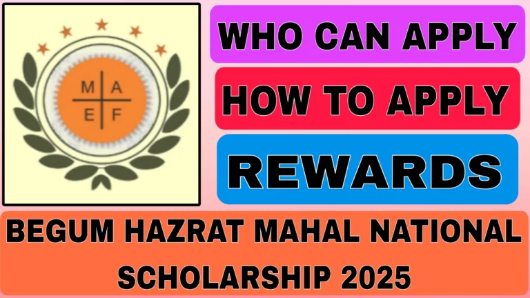 Begum Hazrat Mahal National Scholarship 2025