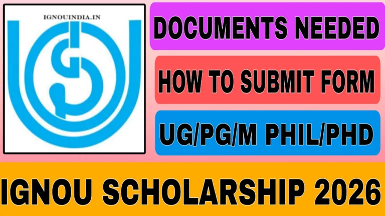 IGNOU Scholarship 2026