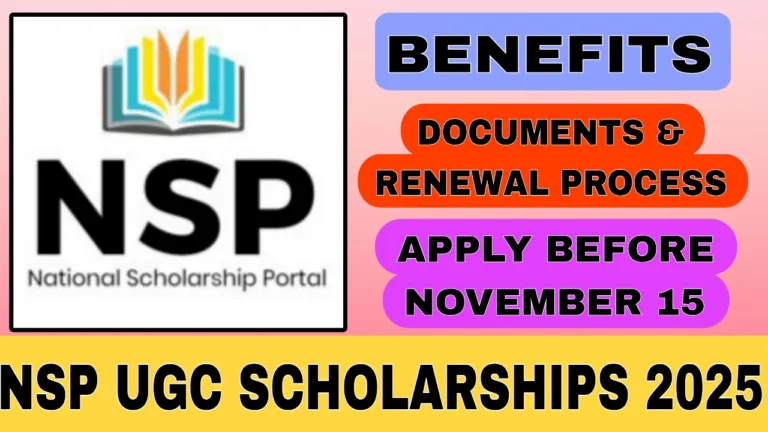 NSP UGC Scholarships 2025