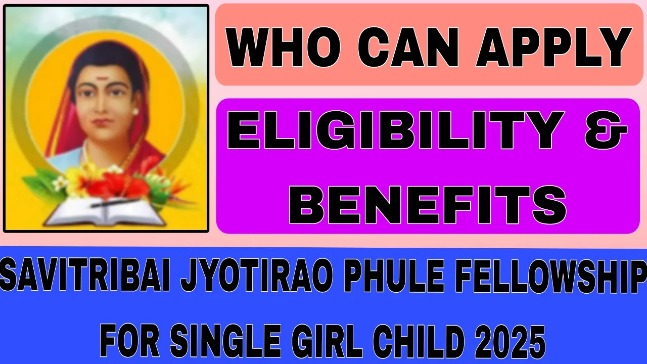 Savitribai Jyotirao Phule Fellowship Single Girl 2025