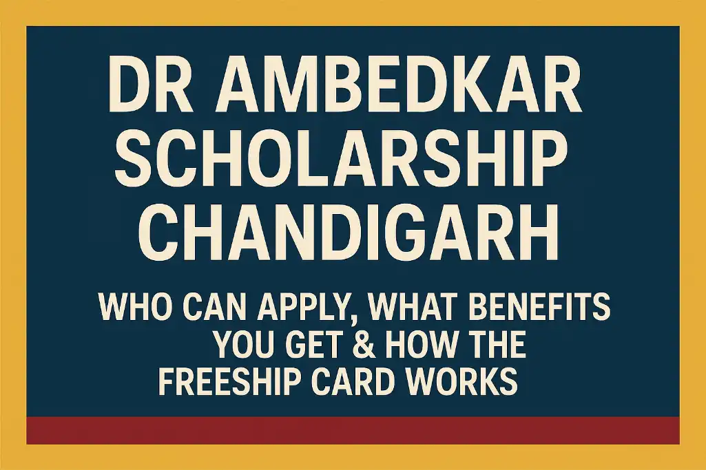 Dr Ambedkar Scholarship Chandigarh