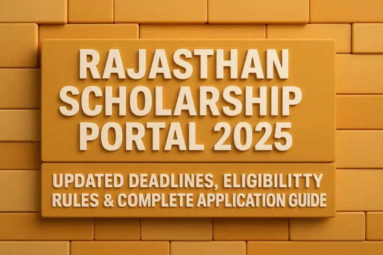 Rajasthan Scholarship Portal 2025