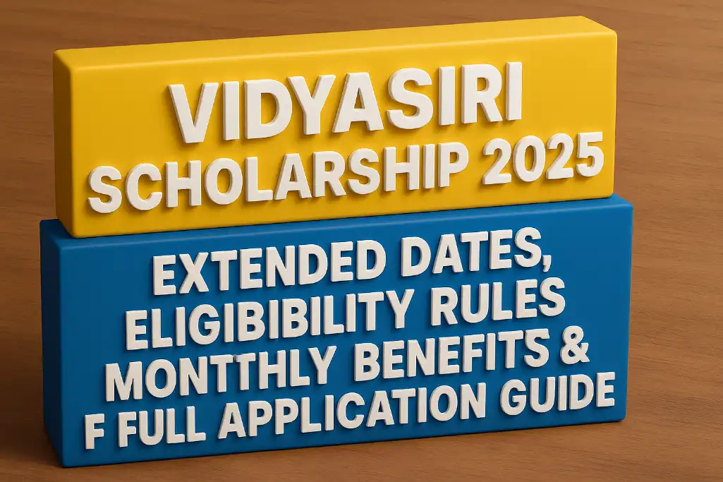 Vidyasiri Scholarship 2025